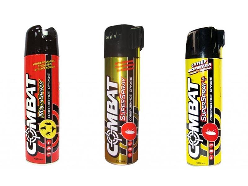 3 types de spray Combat